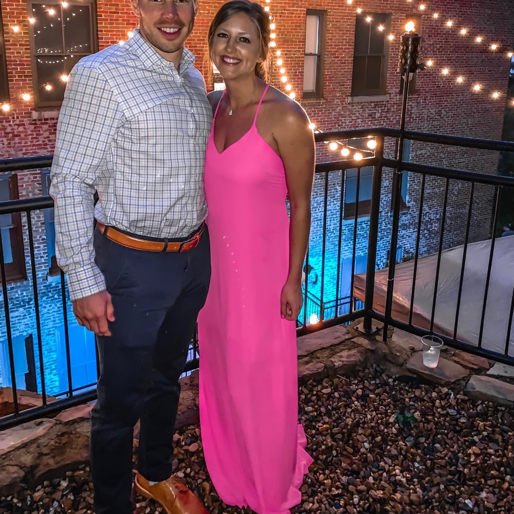 Impressions hot pink maxi